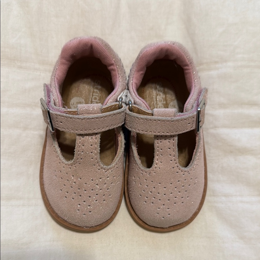 Stride Rite Pink Baby Walker Shoes